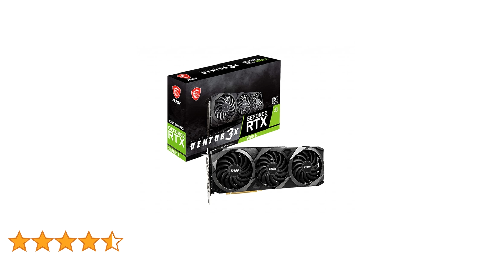 MSI GeForce RTX 3080Ti VENTUS グラフィックボード GeForce RTX™ 3080 Ti VENTUS 3X 12G OC | Grafikkarten | MSI